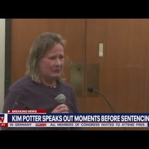 Kim Potter sentencing: Cries uncontrollably talking to Daunte Wright family | LiveNOW from FOX