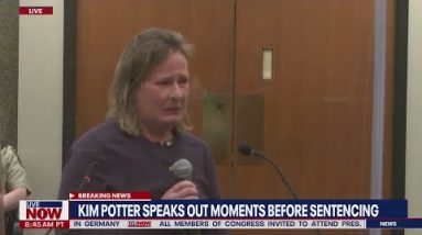 Kim Potter sentencing: Cries uncontrollably talking to Daunte Wright family | LiveNOW from FOX
