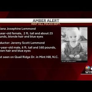 Amber Alert issued for missing 1-year-old girl in North Carolina