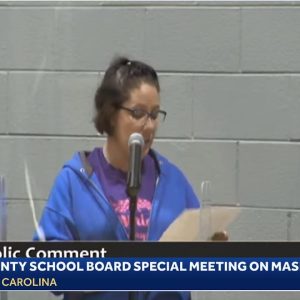 Buncombe County School Board on masks