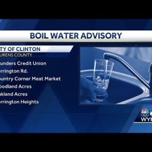 Clinton boil water advisory
