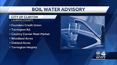 Clinton boil water advisory