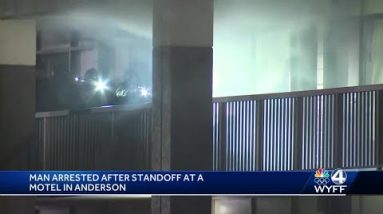 Man arrested to end standoff at Upstate motel