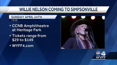 Music legend Willie Nelson coming to Simpsonville amphitheatre