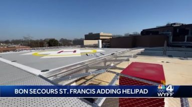 New hospital helipad atop Bon Secours St. Francis Downtown Hospital