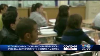 North Carolina Gov. Roy Cooper urges municipalities, schools to end mask mandates
