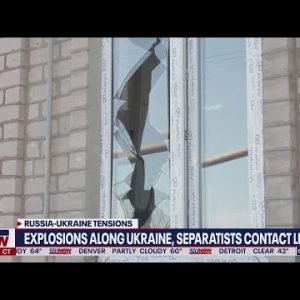 Explosions along Ukraine's border destroy homes, buildings: New Video | LiveNOW from FOX