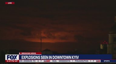 Russia-Ukraine: Large explosions seen in Kyiv