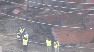 Sinkhole downtown Greenville 2