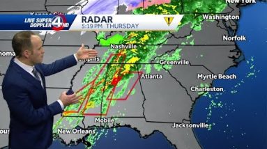Tracking heavy rain, thunder
