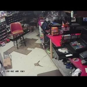 Two men caught on camera robbing Upstate gas station