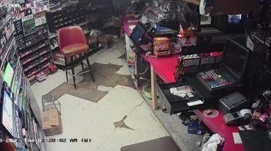 Two men caught on camera robbing Upstate gas station