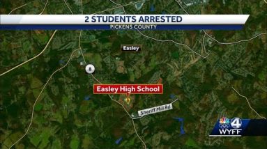 Two students arrested on separate charges at Easley High School