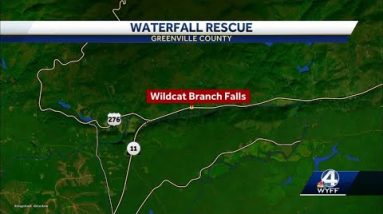Wildcat Branch Falls Waterfall rescue