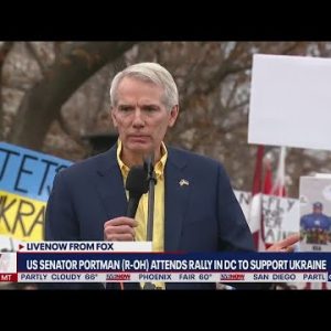 'America stands with Ukraine': US Senator Portman attends rally in DC urging Congress to support cou