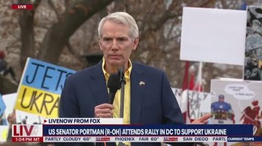 'America stands with Ukraine': US Senator Portman attends rally in DC urging Congress to support cou