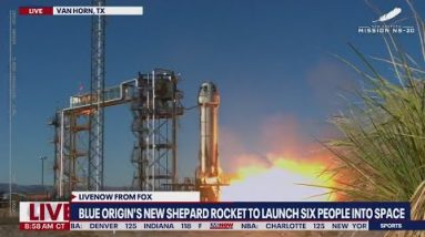 Blue Origin launch: 5 paying customers go to space | LiveNOW from FOX