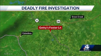 Deadly fire shuts down highway in Polk County, North Carolina