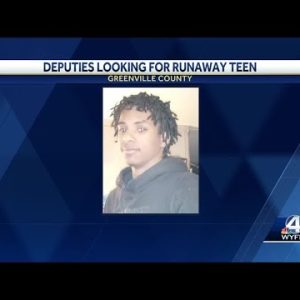 Deputies looking for runaway teen in Greenville County