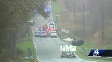Driver dies when tractor-trailer hits shed in roadway, troopers say