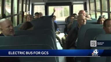Greenville County Schools gets first electric school bus