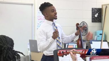 Joshua Miller wins the Golden Apple Award