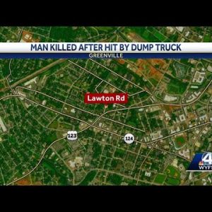 Man killed after being hit by dump truck identified