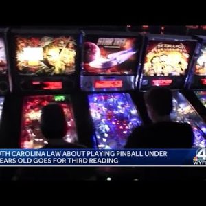 South Carolina law about playing pinball under 18 years old goes for third reading