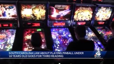 South Carolina law about playing pinball under 18 years old goes for third reading