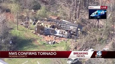 Neighbors react after tornado hits area of Pickens County