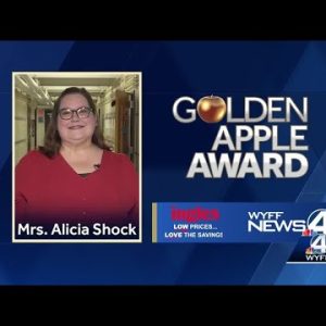 Pickens Elementary Teacher wins the Golden Apple