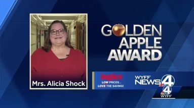 Pickens Elementary Teacher wins the Golden Apple