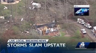 Possible tornado in Pickens County
