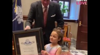 Upstate girl with cancer receives South Carolina's most prestigious service award