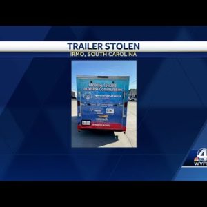 Special Olympics trailer stolen