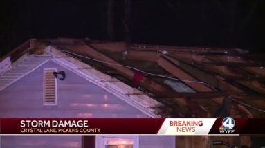 Storm damage in Pickens County
