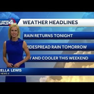 Videocast: Heavy rain tonight