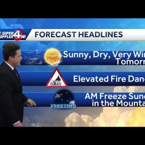 Winds, low humidity prompt fire weather alert
