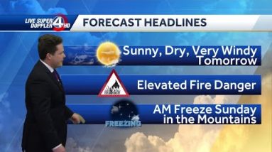 Winds, low humidity prompt fire weather alert