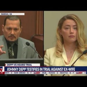 Johnny Depp-Amber Heard trial: Hiding in bathroom to escape abuse | LiveNOW from FOX