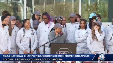 Champions return home