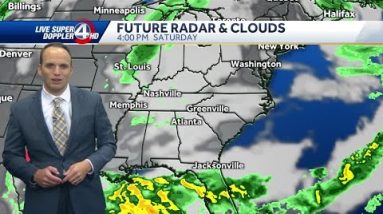 Clear, cold Friday night, sunny weekend