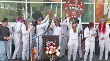 Columbia welcomes home national champs Monday afternoon