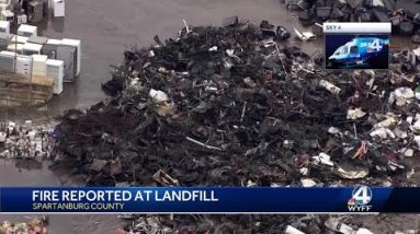 Fire reported at Spartanburg County landfill