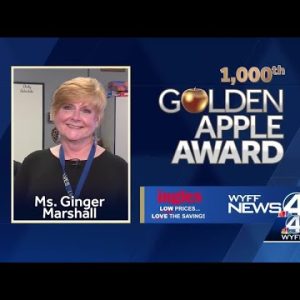 Ginger Marshall wins milestone Golden Apple Award