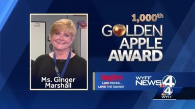 Ginger Marshall wins milestone Golden Apple Award