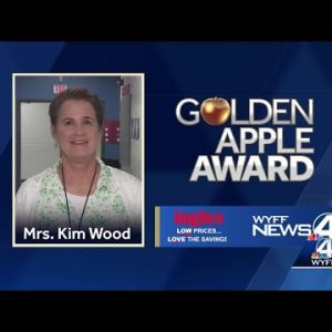 Kim Wood wins Golden Apple Award