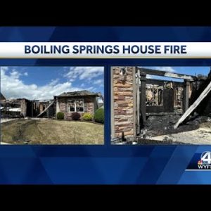 Neighbor says lightning strike is to blame for house fire
