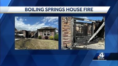 Neighbor says lightning strike is to blame for house fire