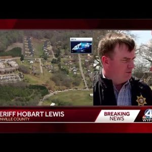 Greenville County Sheriff Hobart Lewis and School superintendent Burke Royster speak about shooti...